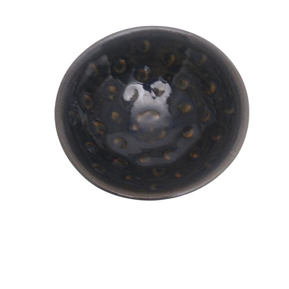 GD Brown And Blue Glazed Studio Art Pottery Bowl - Picture 2 of 5